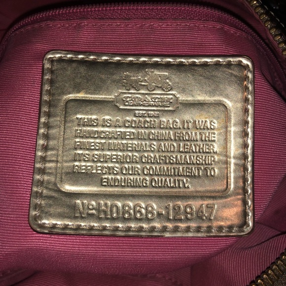 Authentic Coach OpArt Handbag Satchel Purse Brown - Picture 8 of 8